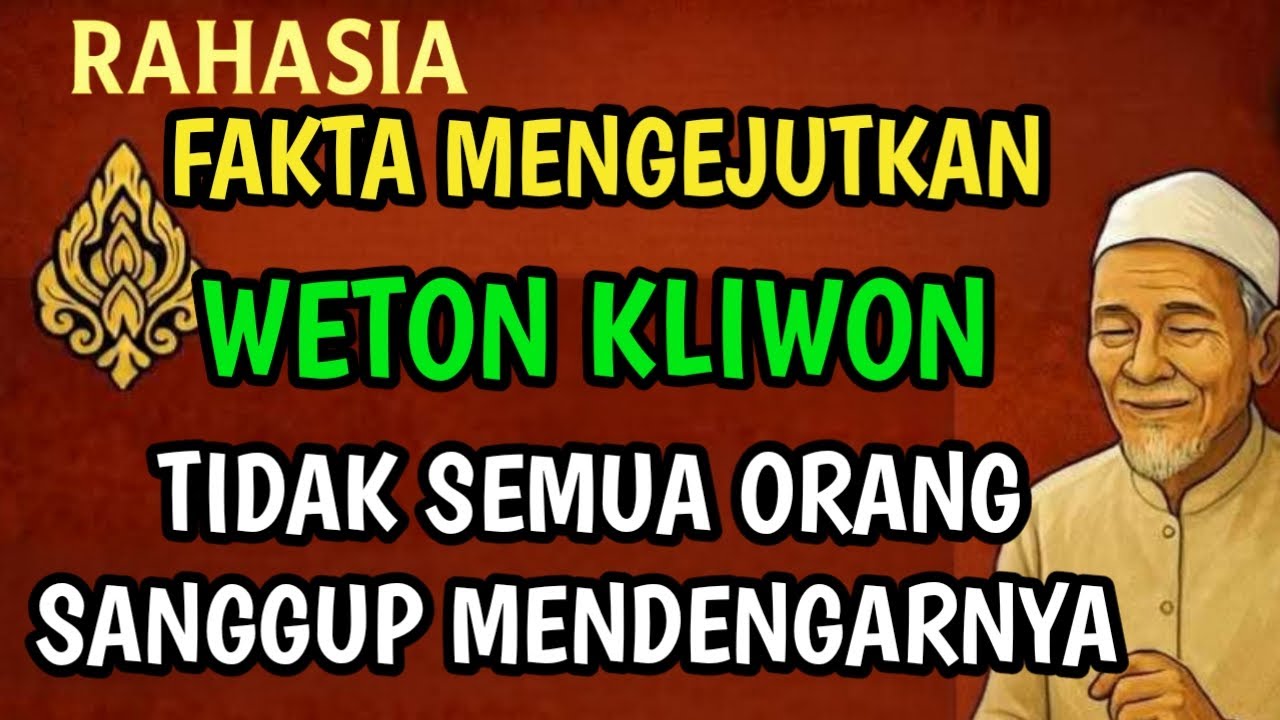 FAKTA MENGEJUTKAN tentang WETON KLIWON