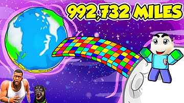 SHINCHAN NOOB vs PRO vs HACKER in BUILD A BRIDGE ROBLOX with FRANKLIN & CHOP | DREAM SQUAD