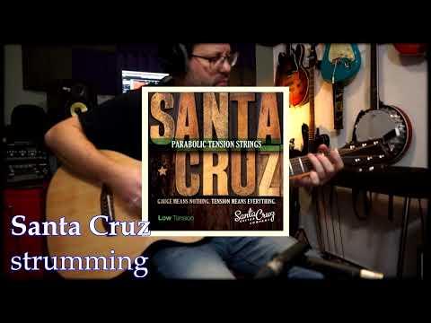 Santa Cruz Parabolic Tension Strings - D'Addario EJ11 80/20 COMPARISON