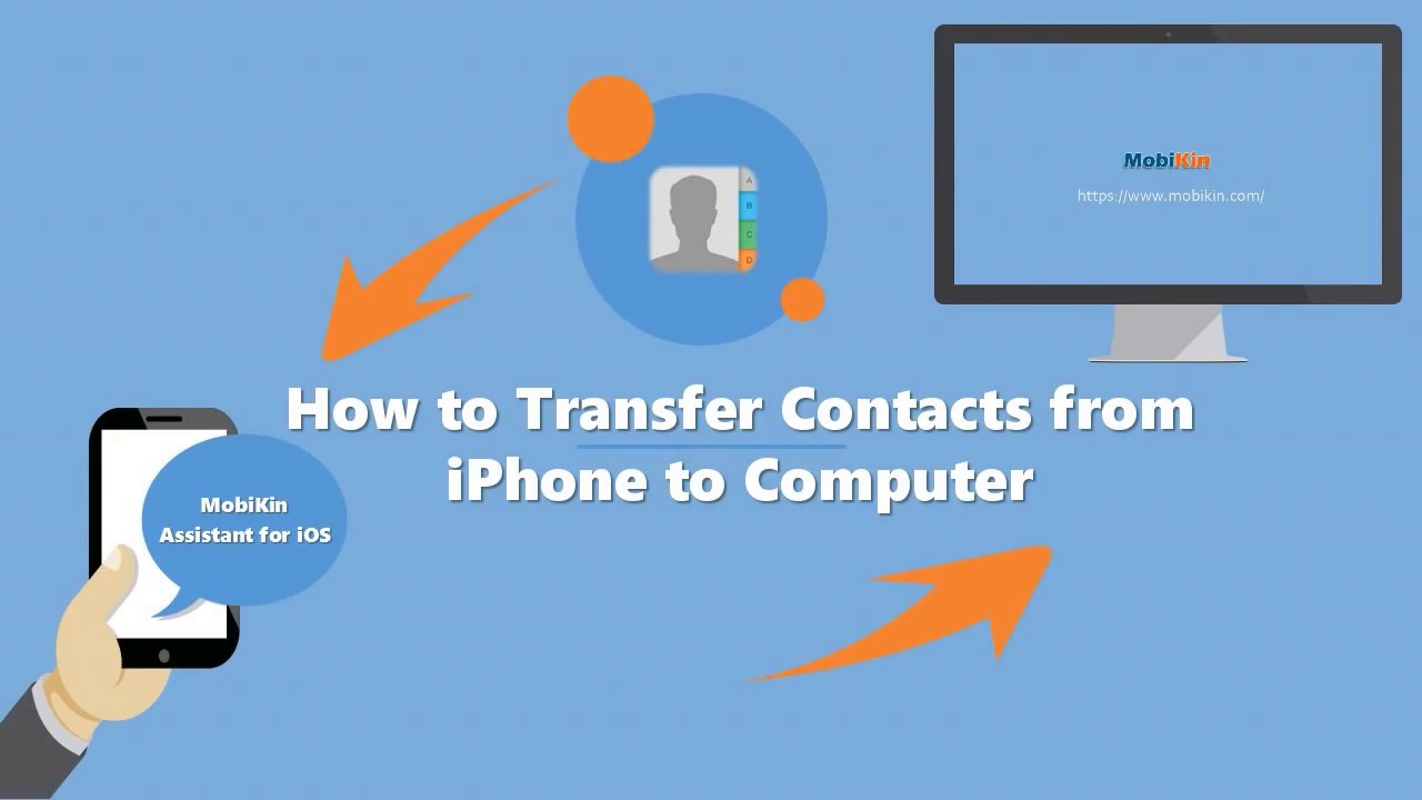 How to Transfer Contacts from iPhone to Computer - YouTube