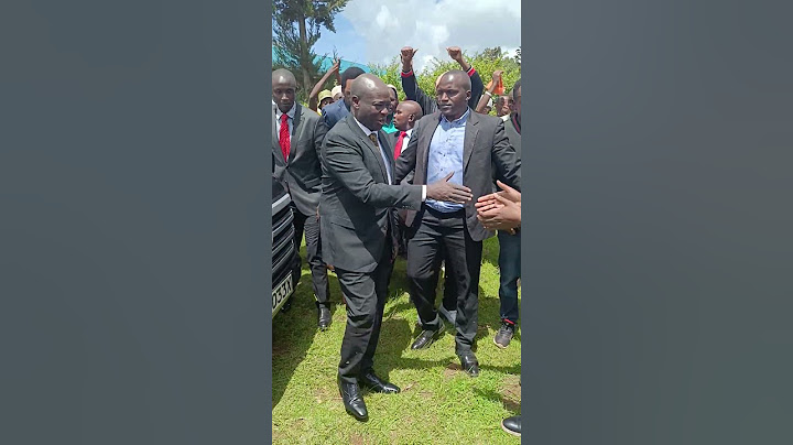 Former deputy president Rigathi Gachagua arrives at a funeral of at Bibirioni Limuru, Kiambu County.