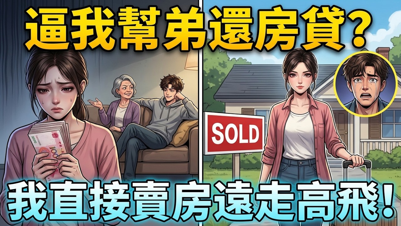 🌟【一口氣看完】爸媽賣老宅替弟弟買房，卻逼我每月還八千房貸！還強闖孕妻婚前房搶主臥，我賣房辭職遠走，弟弟斷供遭法拍｜原生家庭・清醒反擊爽劇