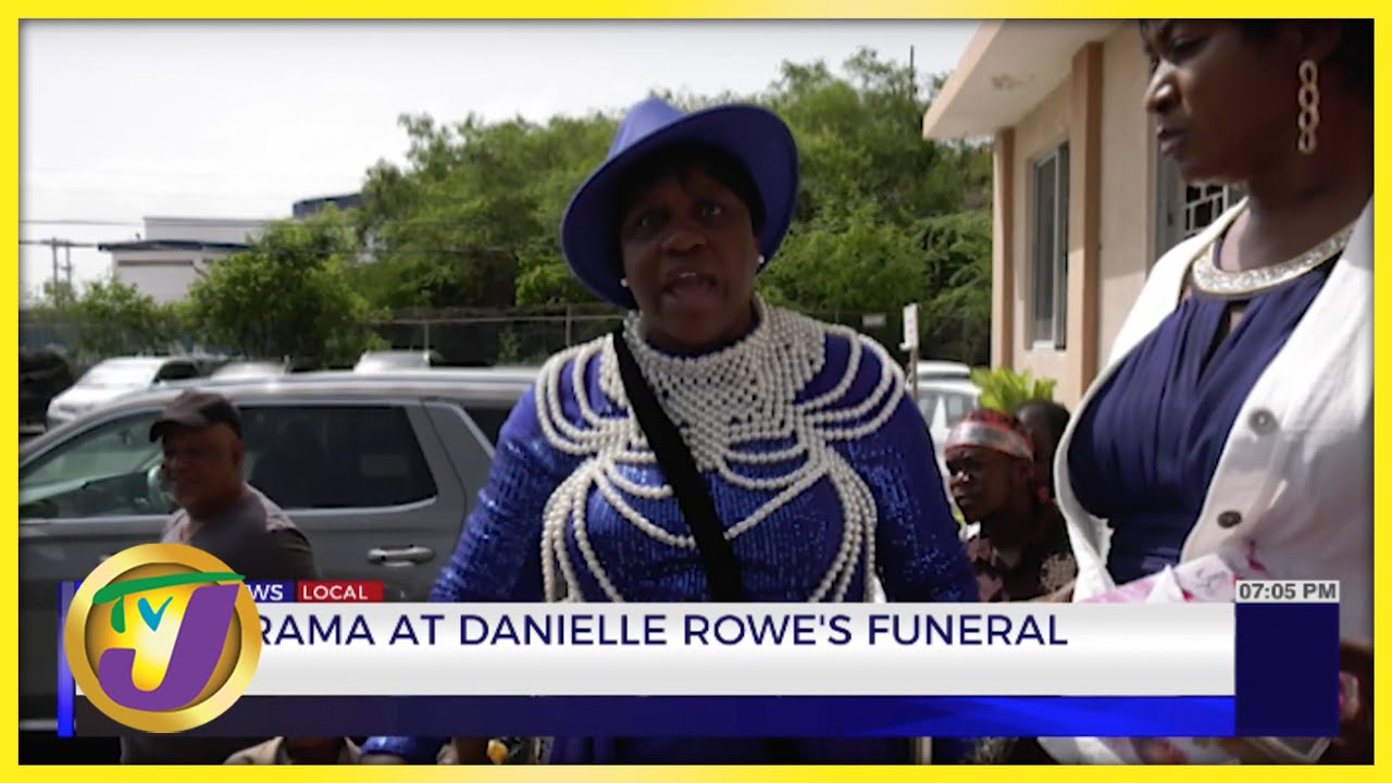 High Drama at Danielle Rowe's Funeral | TVJ News - YouTube