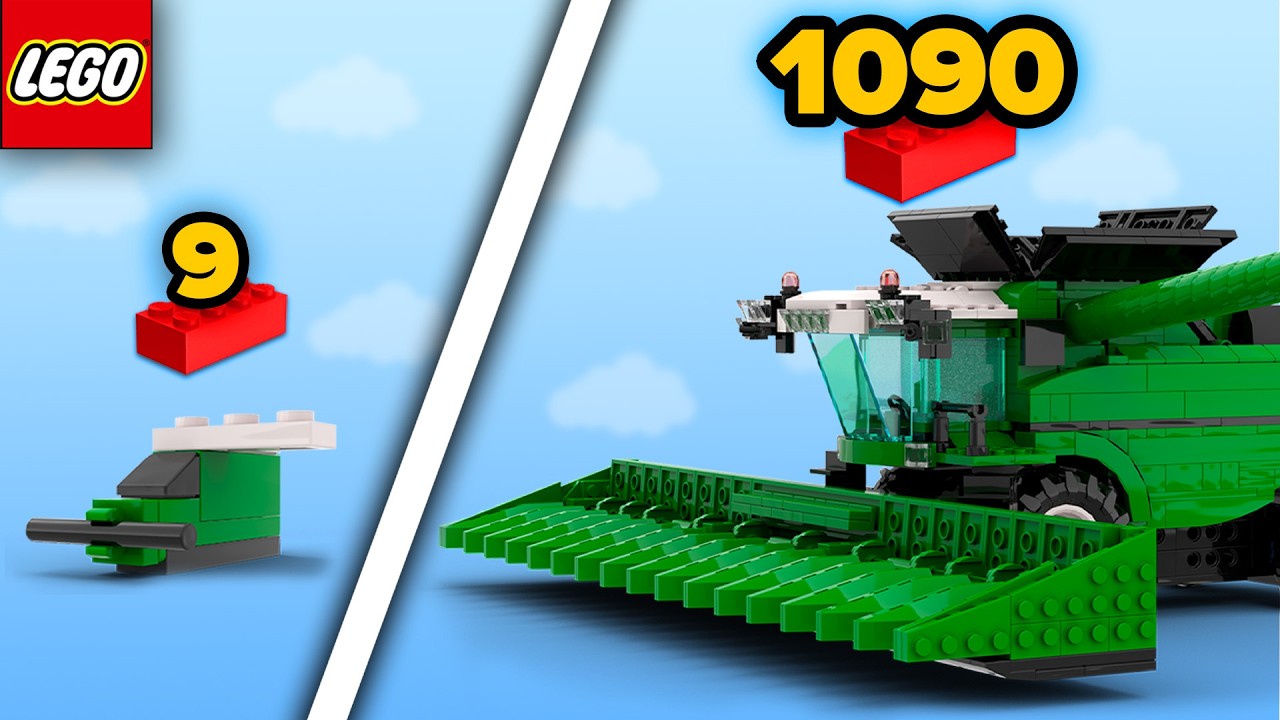 LEGO HARVESTERS в разных масштабах | Сравнение