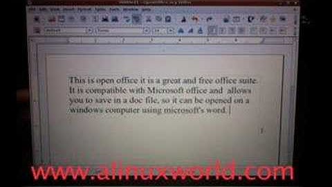 open office on ubuntu