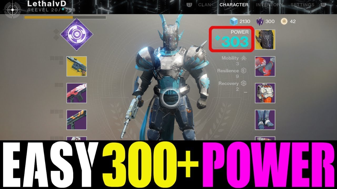Destiny 2 Fastest Way To Get 350 Power Level Best Guide To Reach Max Power Level Youtube