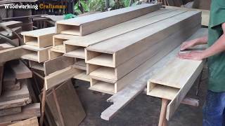 How To Build Decorative Wooden Columns For Living Room // Simple, Modern And Most Beautiful