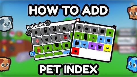 How to add Pet index to your Simulator Generator Game