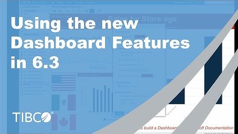 Using the New Dashboard Features in 6.3