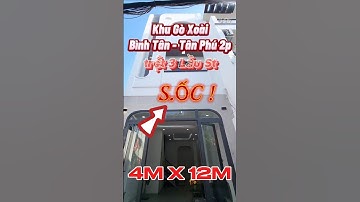 "SIÊU HIẾM" Nhà Mặt Tiền Đường 2A (Gò Xoài) Bình Tân (4×12) Sát Tân Phú 4 Lầu/ MTKD làm Vp công Ty