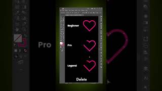 Beginner vs Legend Mirror Trick in Adobe Illustrator! 📐 ইলাস্ট্রেটর লাইভ মিরর হ্যাক #shorts