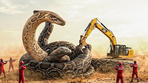 Brave Heroes Save : Greedy Monitor Lizard from Dangerous Giant Mutant Python’s Attack