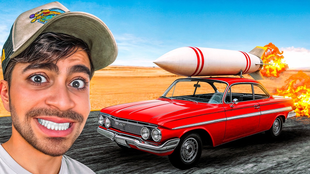 السفر الطويل : سويت سيارة صاروخ ! 😱