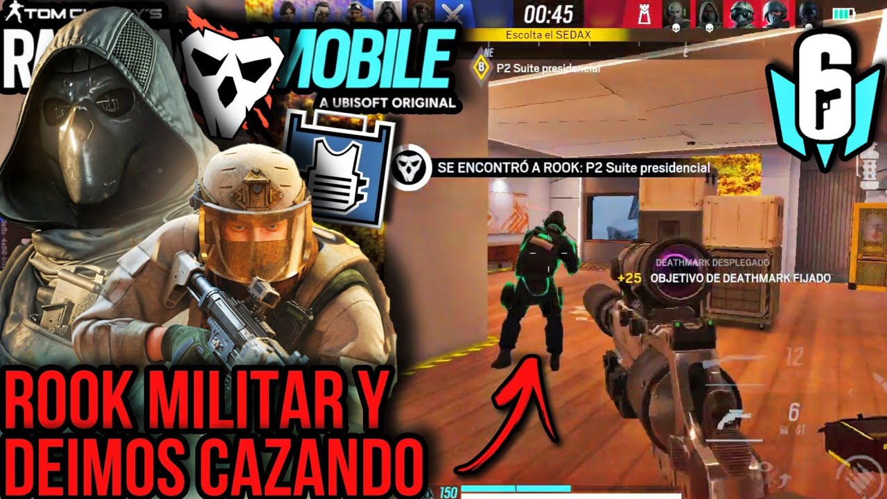 JUGANDO con DEIMOS y con ROOK del PASE ÉLITE! ESTÁ MUY CHIDO! 😲🪖 Rainbow Six Mobile R6M 