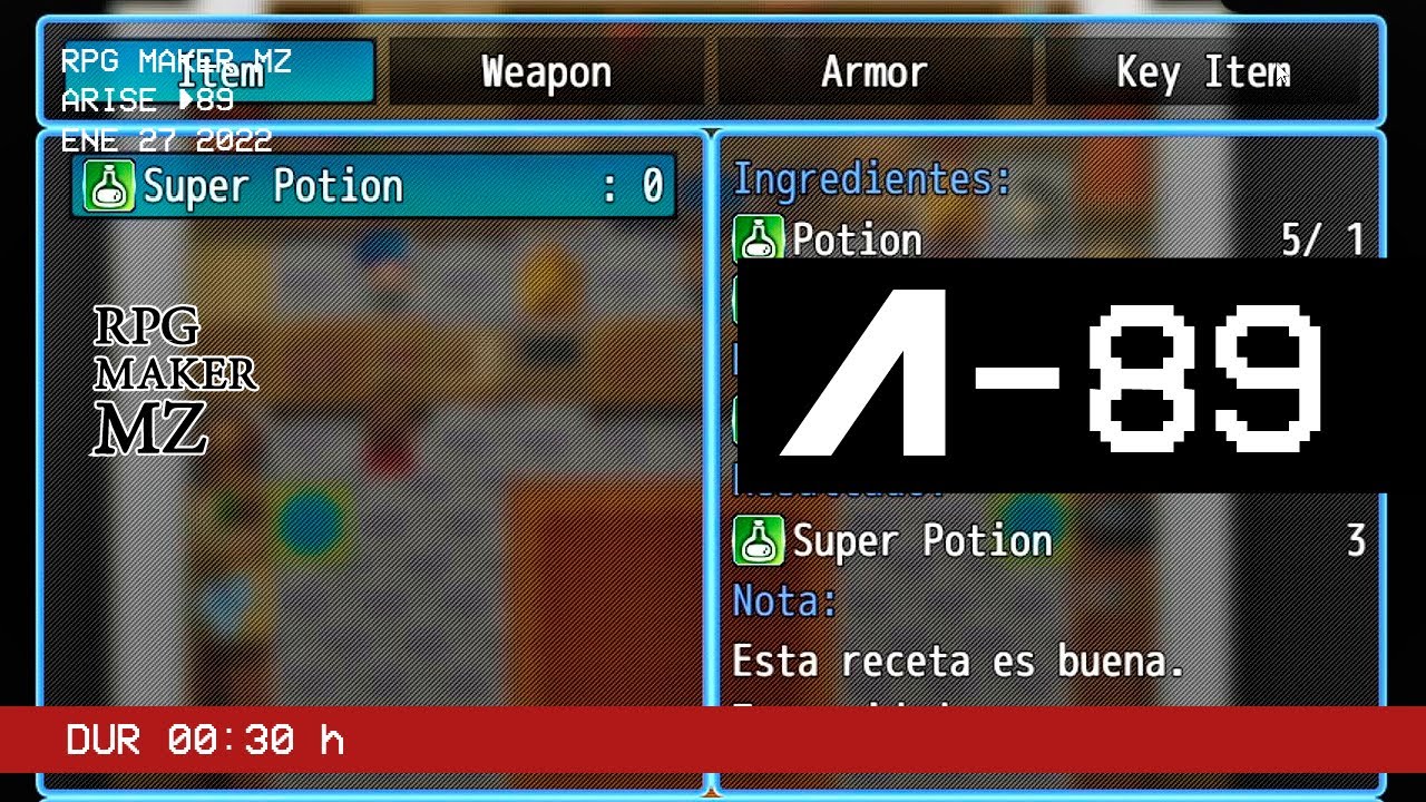 RPG Maker MZ / Sistema de Crafteo / Español ·89 📜 - YouTube