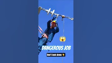 High-Voltage Lineman Performs DANGEROUS Insulator Swap | The Skills are UNREAL #lineman #shortsfeed