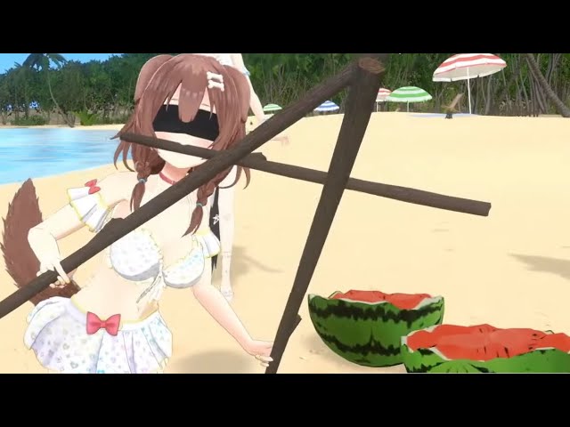 When Korone Gets Serious and Pulls Out Her Three Swords Style [Hololive]