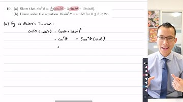 Solving Higher Degree Trigonometric Equations (1 of 3: Initial use of de Moivre