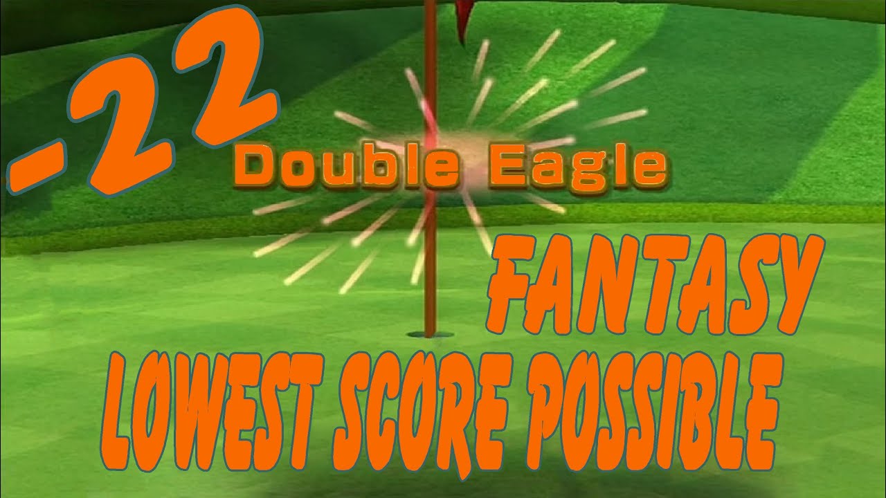 Wii Sports Golf -  FANTASY  9 hole   -22   Theoretical Lowest Score Possible