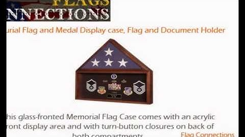 Burial Flag Cases Veteran Cases Military Display - Flagsconnections