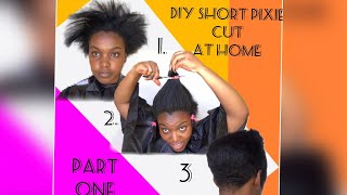 Summer Pixie Part 1 |Cutting my own hair into a short Pixie at home|