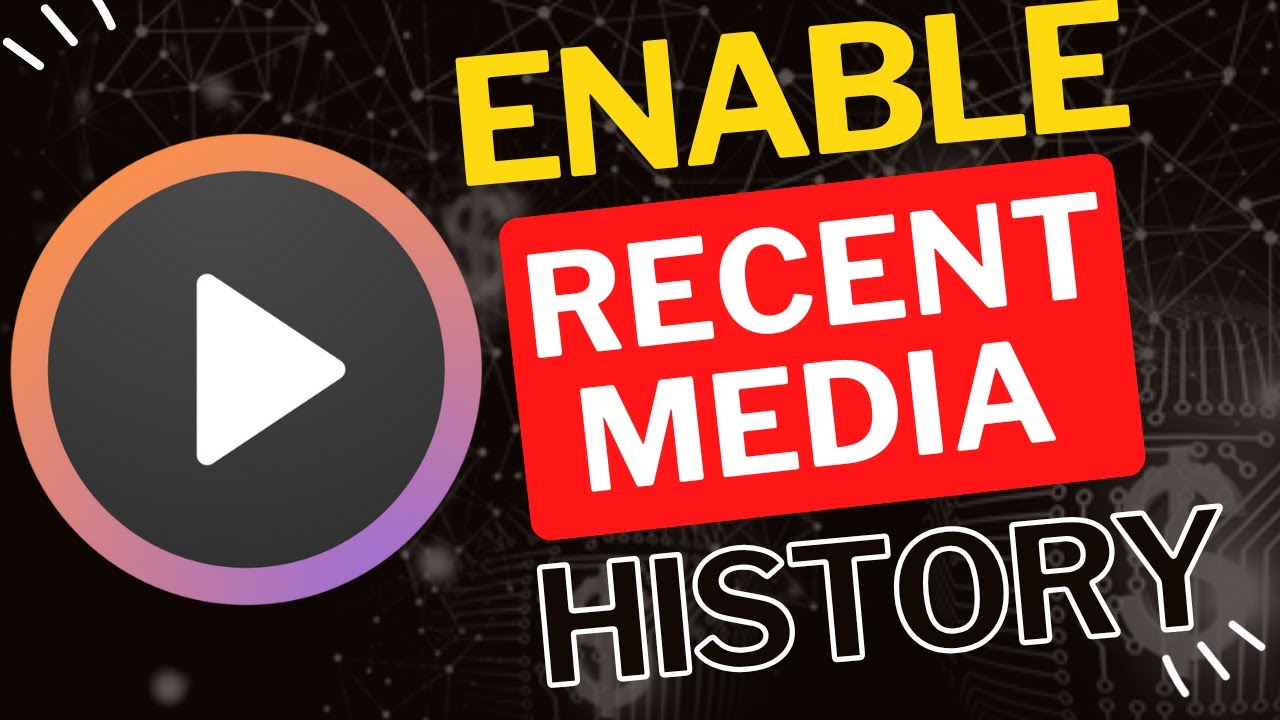 How to Enable Recent Media History in Windows Media Player