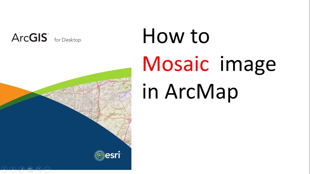 how to mosiac image in arcgis - YouTube