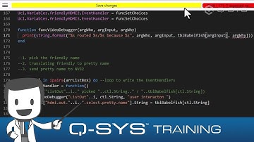 Q-SYS Training | Control and UCI ADVANCED - K6 - Functionizing the Script