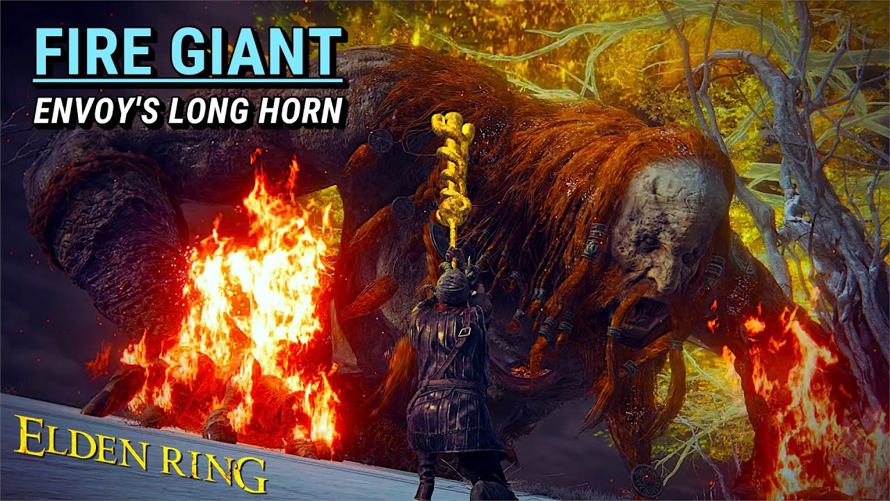 Elden Ring Fire Giant with envoy's long horn (bubble shower) [Level 1