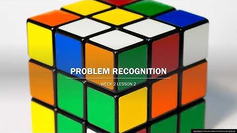 2 2 Problem recognition