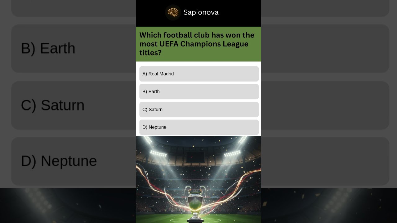 ⚽ One Club Rules Europe Like No Other. Can You Name the Ultimate Champions League Giant?