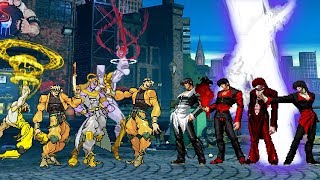 Super DIO Team vs Super Iori Yagami Team | KOF MUGEN