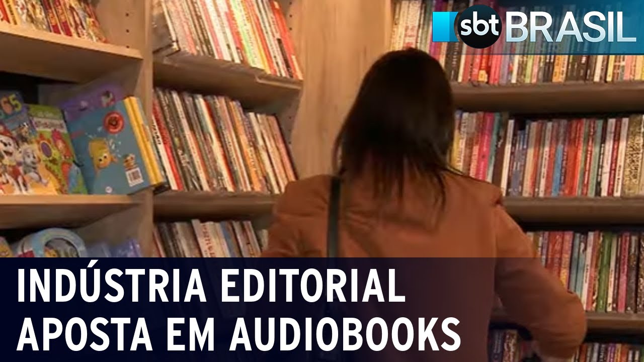 Vendas de livros caem em julho e editoras recorrem aos audiobooks | SBT Brasil (02/09/23)