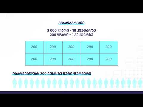 ზრუნვა სოფელზე და ფერმერებზე - საქართველოს მთავრობა