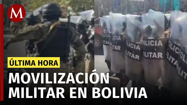 Presidente de Bolivia denuncia golpe de Estado, acusa movilización militar irregular