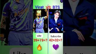 VIRAT KOHLI VS BTS TEAM 🤔#shorts​ #viral​ #trending