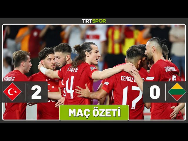 UEFA Uluslar Ligi | Türkiye - Litvanya (Özet) | "Millilerden gol yemeden 4’te 4"