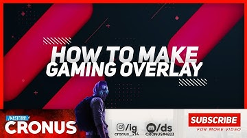 Gaming Overlay Tutorial | Free Download Overlay | Mediafire Link | Overlay For Video | CRONUS | 🍉 |
