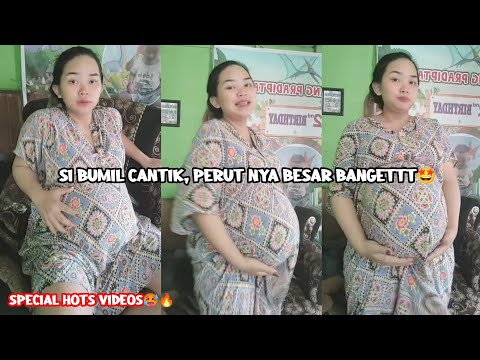 Si bumil kembar, cantik banget, perutnya besar banget, SPECIAL HOTS VIDEOS🥵🔥, Live tiktok || vid 150