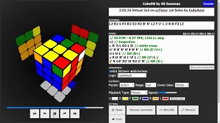 First Solve of Virtual Cube on csTimer: LL Skip! [Reconstructions]