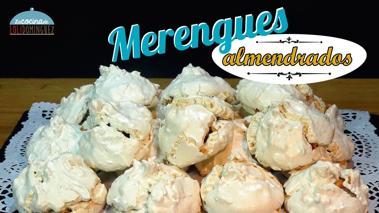 Merengues almendrados (Suspiros o Soplillos de las Alpujarras). Recetas. paso a paso. Loli Domínguez