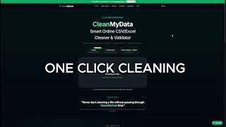 CleanMyData.io — Clean & Validate your CSV in Seconds