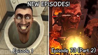 Skibidi Toilet 1 - 73 Part 2 All Episodes (60 FPS REMASTERED) Upgraded Titans (Episode 74?)