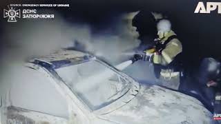 Ruské Půlnoční Bombardování Záporoží A Oděsa Hoří Po Smrtících Útocích...