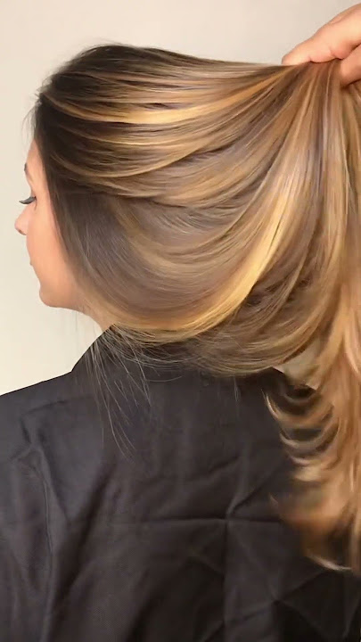 Golden hair Highlighting transformation #hair
