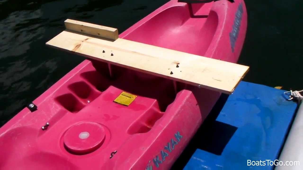 how to make simple kayak motor mount under $50 - youtube