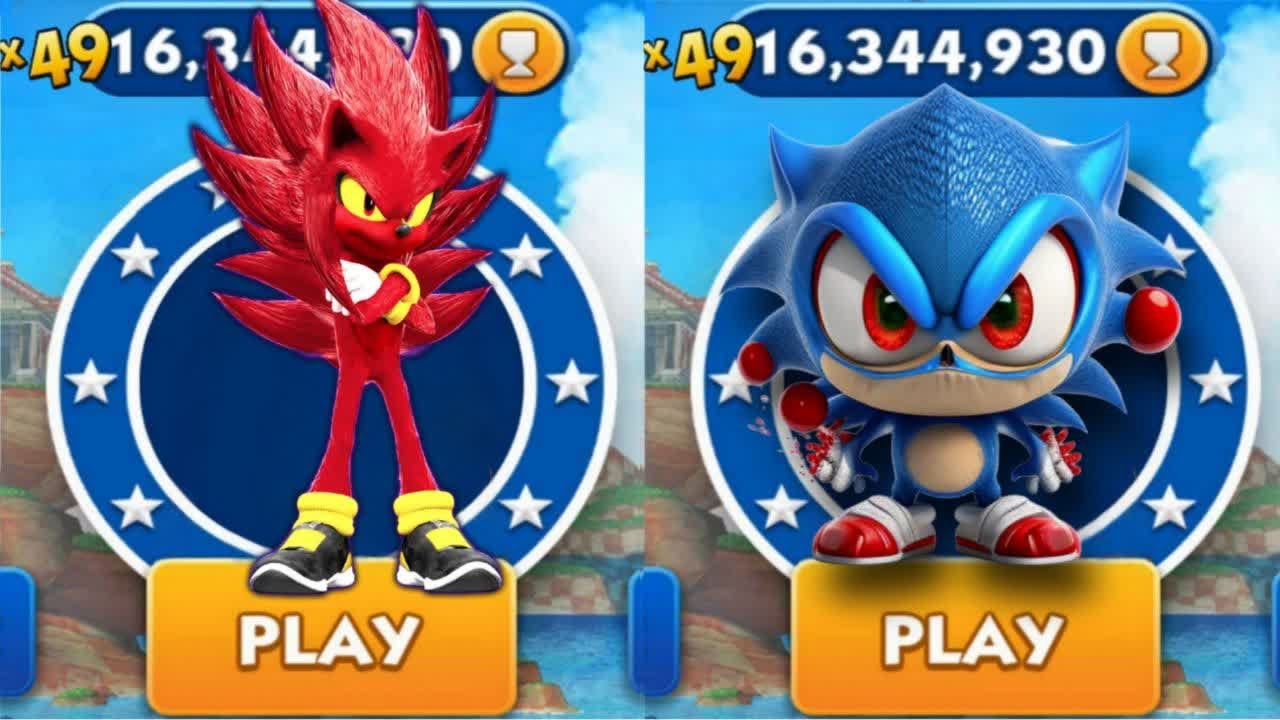 Sonic Dash - Knuckles VS Classic Sonic _ Movie Sonic vs All Bosses Zazz ...