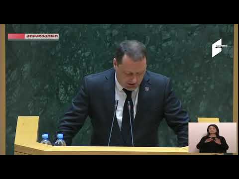 ლადო მგალობლიშვილი. გამოსვლა საქართველოს პარლამენტის პლენარულ სხდომაზე