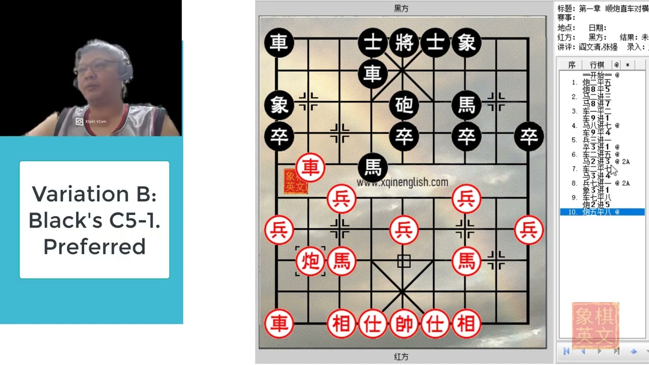 Xiangqi (Chinese Chess) Opening Tabia and their Principles: Board
