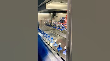 automatic paint spraying line #spraymachine #factoryworks #industrial #machine #workshop #shorts